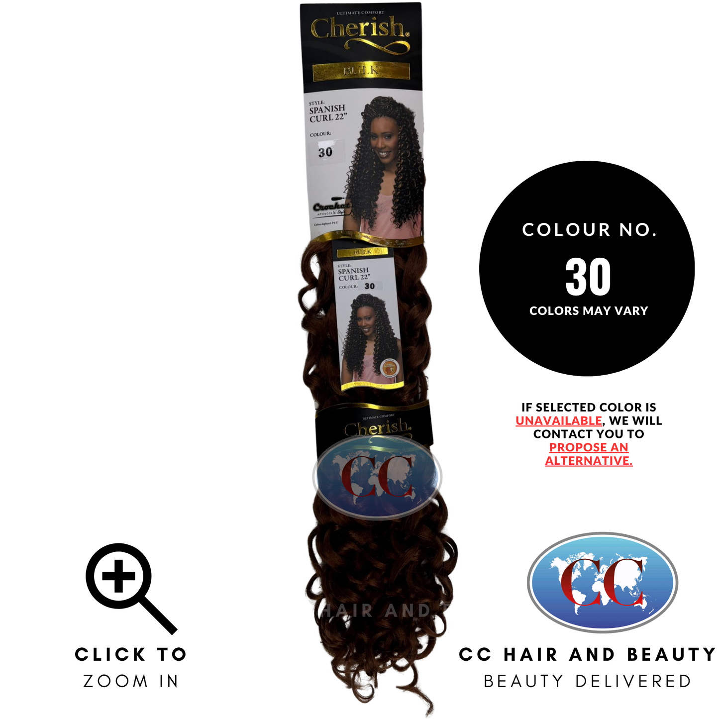 Cherish Synthetic Hair Spanish Curl Bulk 22" -30