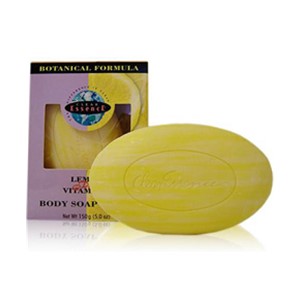 Clear Essence Lemon Plus Vitamin C Body Soap Scrub 180g bar pack