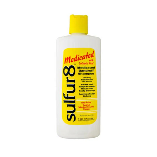 Sulfur8 Aqua Blue Medicated Dandruff Shampoo For Extensions 7.5oz