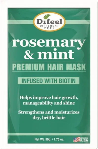 Difeel Premium Hair Mask Sachet - Rosemary & Mint 1.75oz