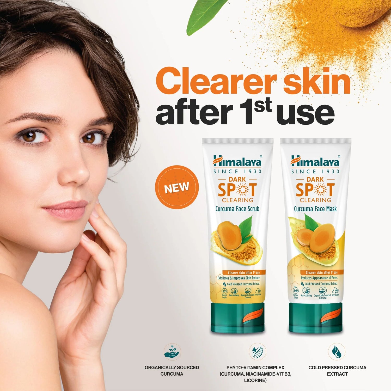 Himalaya Dark Spot Clearing Curcuma Face Mask 75ml - available online | CC Hair & Beauty UK