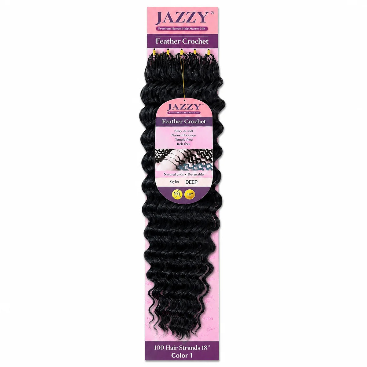 Jazzy Feather Crochet Deep Wave 18 inch - product image 4