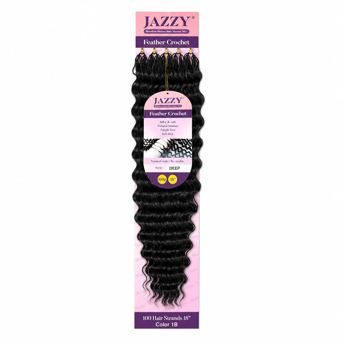 Jazzy Feather Crochet Deep Wave 18 inch - product image 3