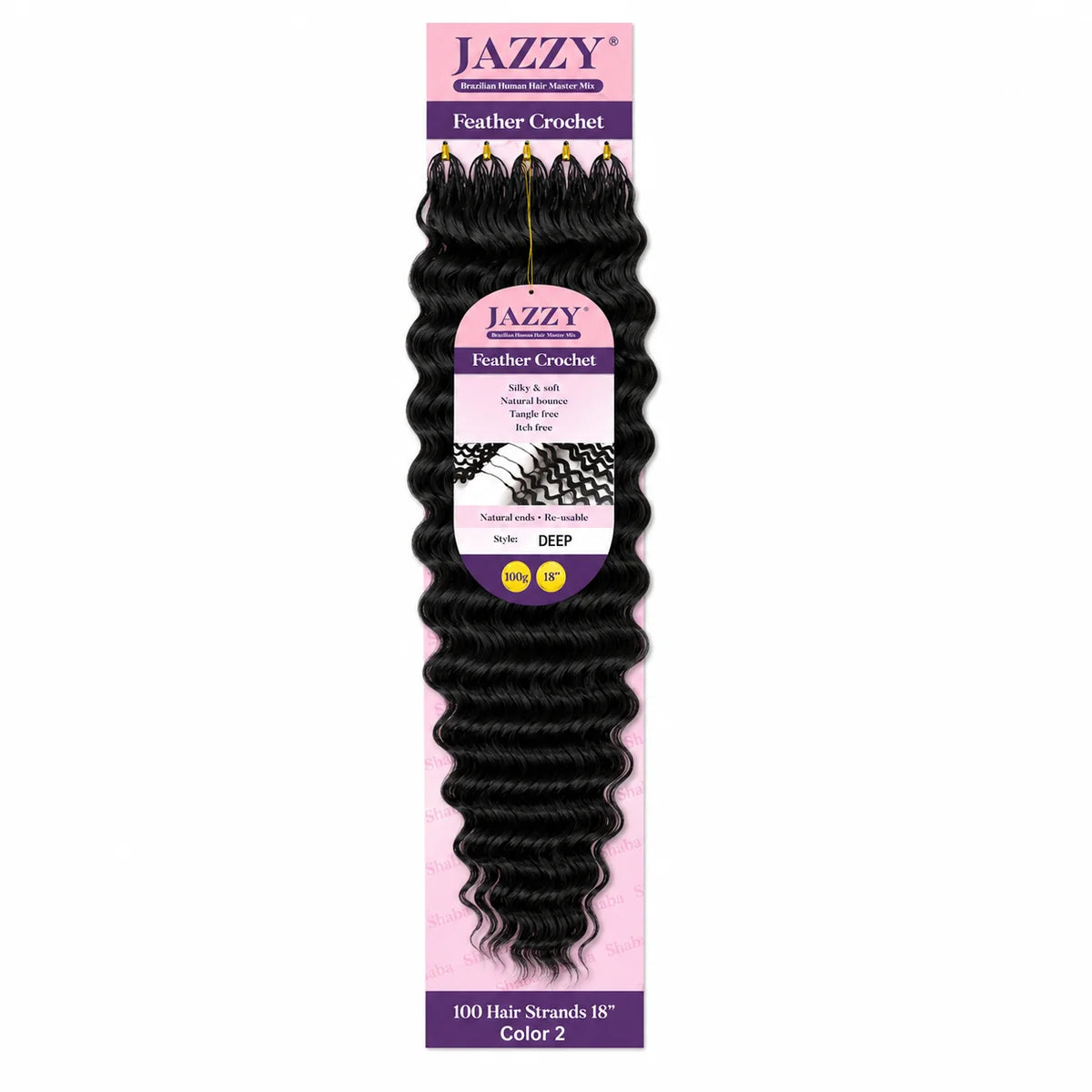 Jazzy Feather Crochet Deep Wave 18 inch - product image 5
