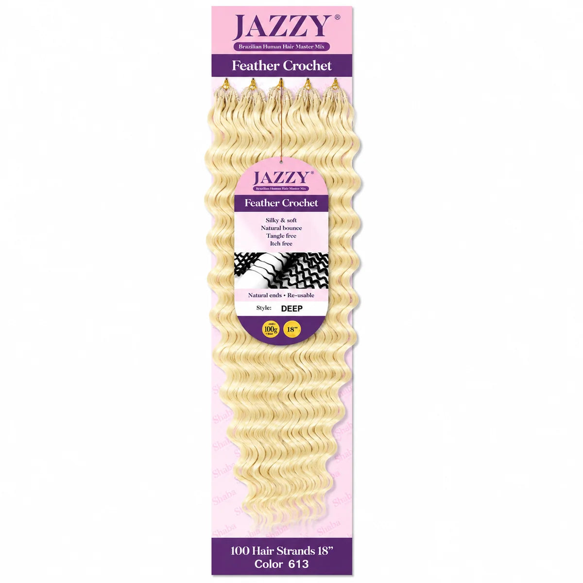 Jazzy Feather Crochet Deep Wave 18 inch - product image 10