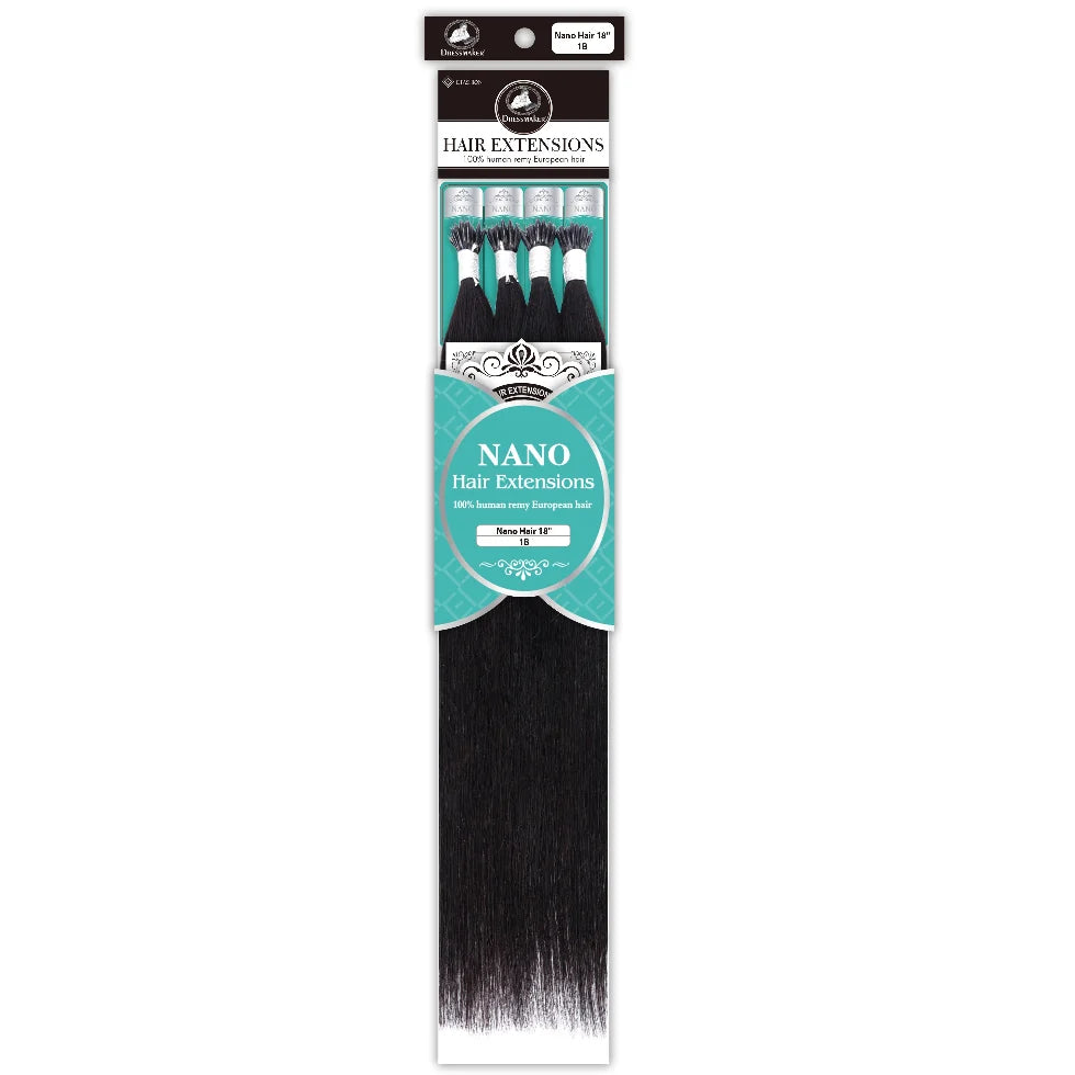 Dressmaker Nano 100% Human Remy European Hair Extensions 18"