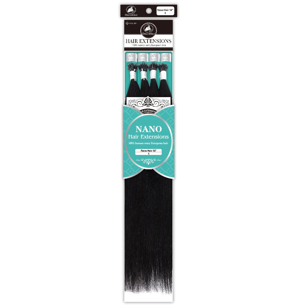 Dressmaker Nano 100% Human Remy European Hair Extensions 18"