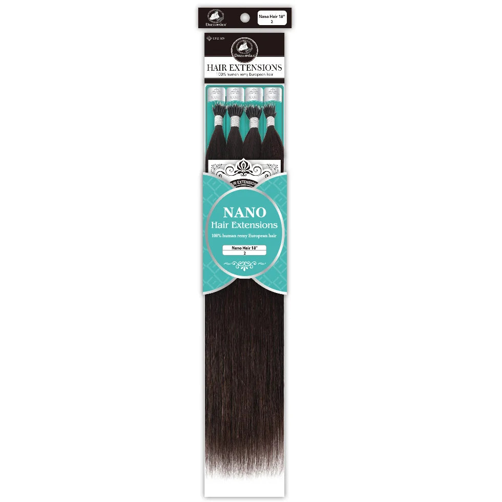 Dressmaker Nano 100% Human Remy European Hair Extensions 18"