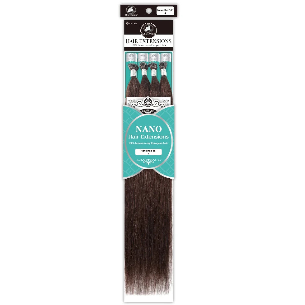 Dressmaker Nano 100% Human Remy European Hair Extensions 18"