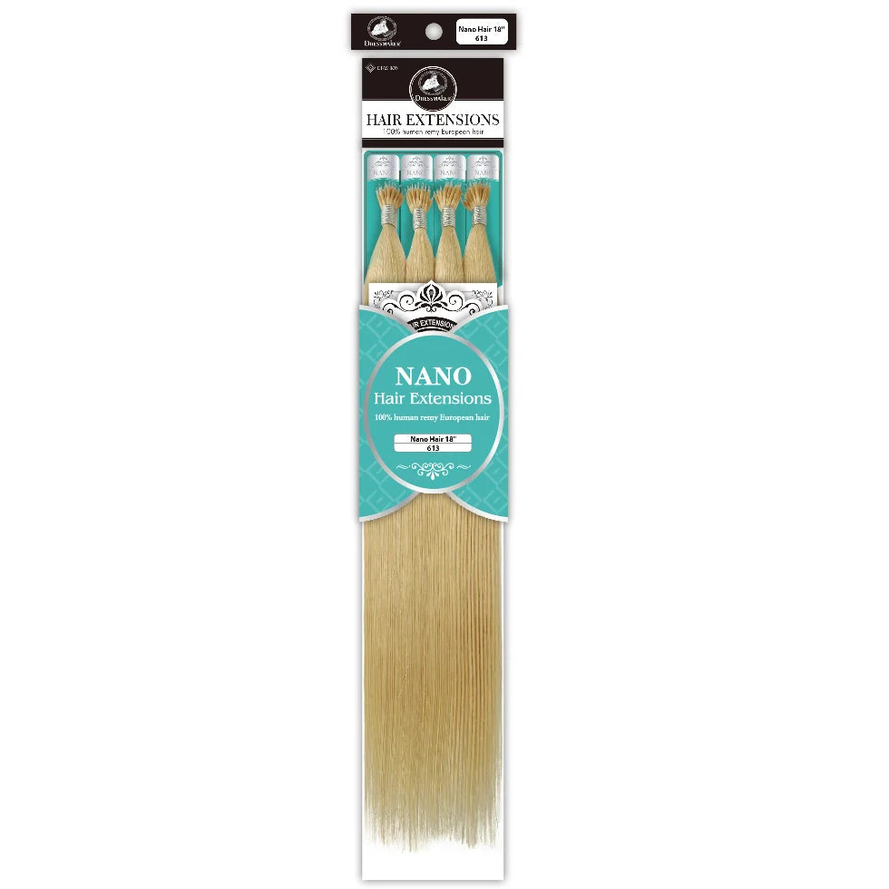 Dressmaker Nano 100% Human Remy European Hair Extensions 18"