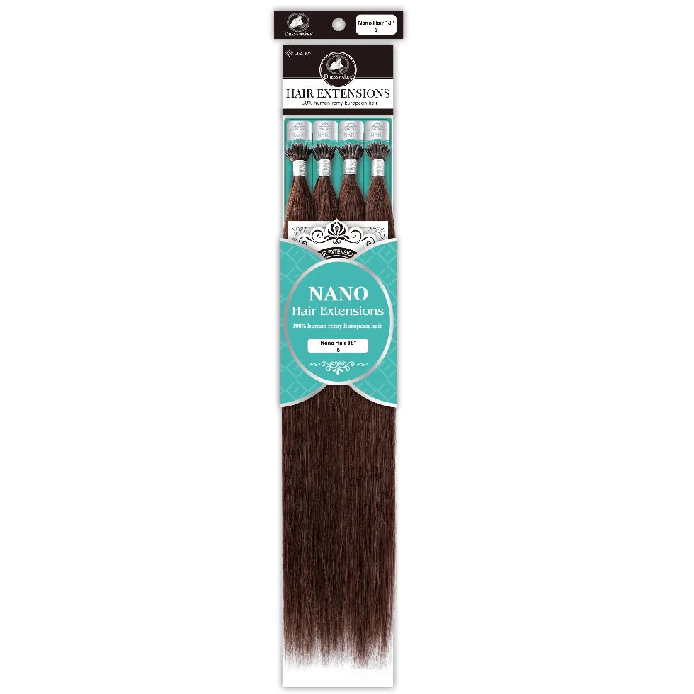 Dressmaker Nano 100% Human Remy European Hair Extensions 18"