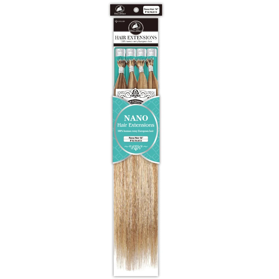 Dressmaker Nano 100% Human Remy European Hair Extensions 18"