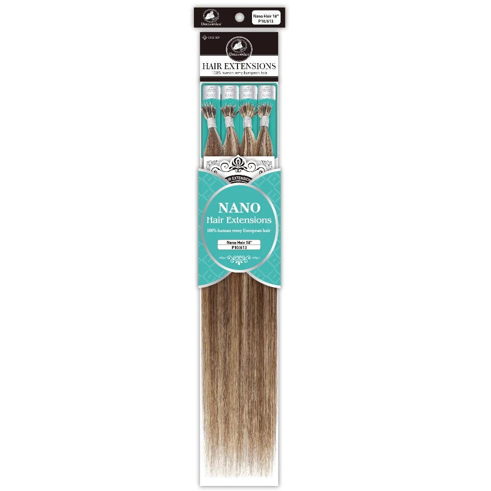 Dressmaker Nano 100% Human Remy European Hair Extensions 18"