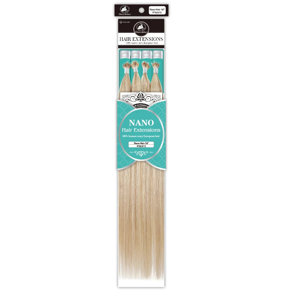 Dressmaker Nano 100% Human Remy European Hair Extensions 18"