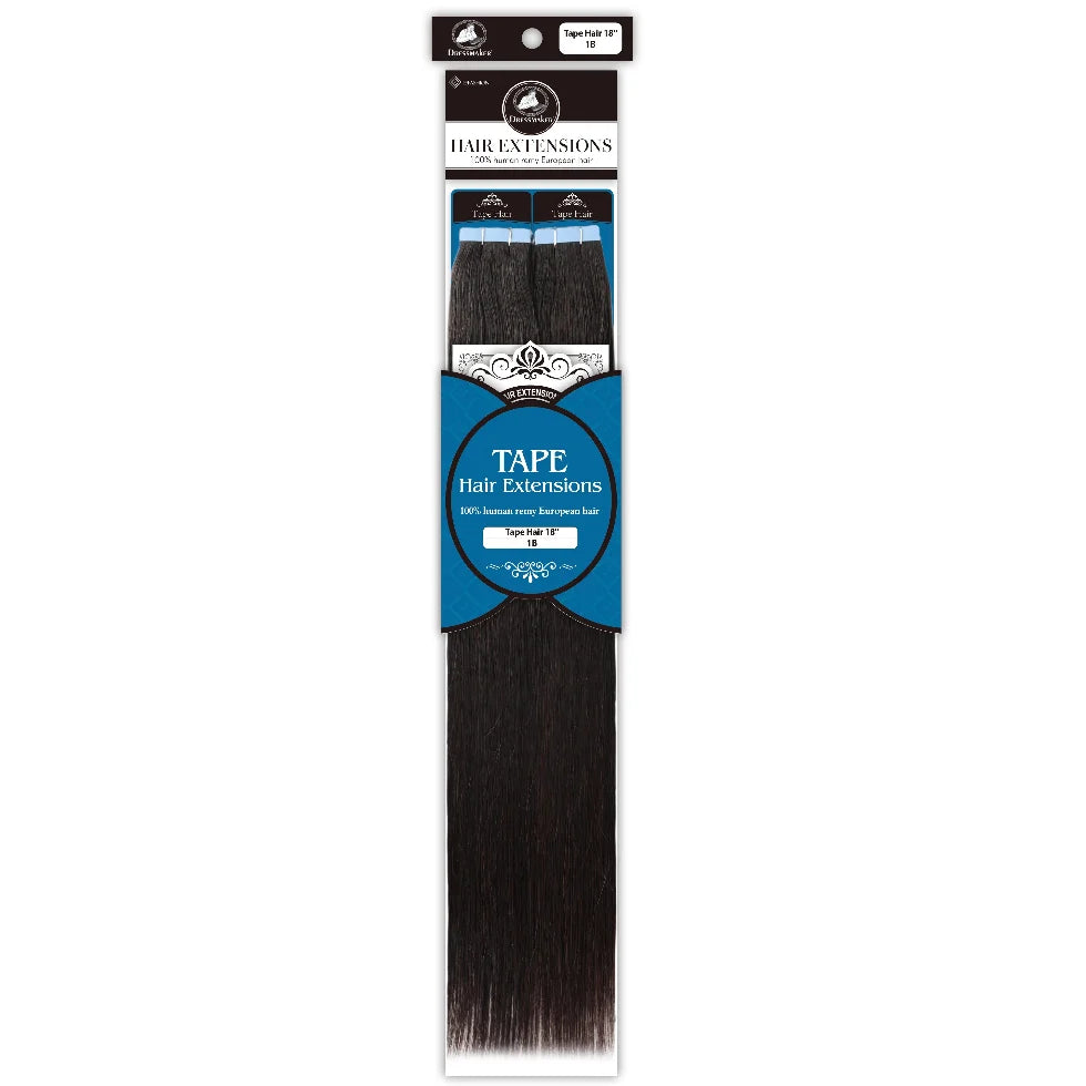 Dressmaker 100% Human Remy European Tape Hair Extensions Straight -40Pcs - view 4