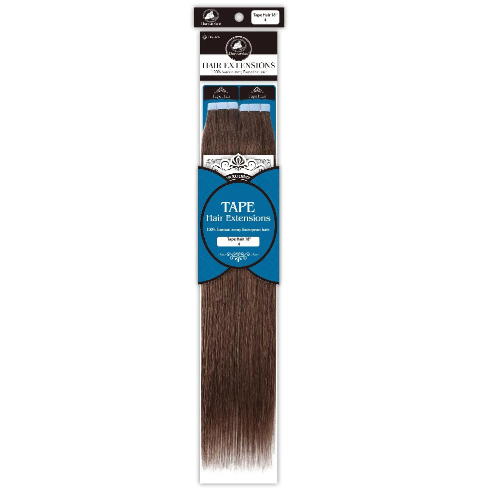 Dressmaker 100% Human Remy European Tape Hair Extensions Straight -40Pcs - view 6