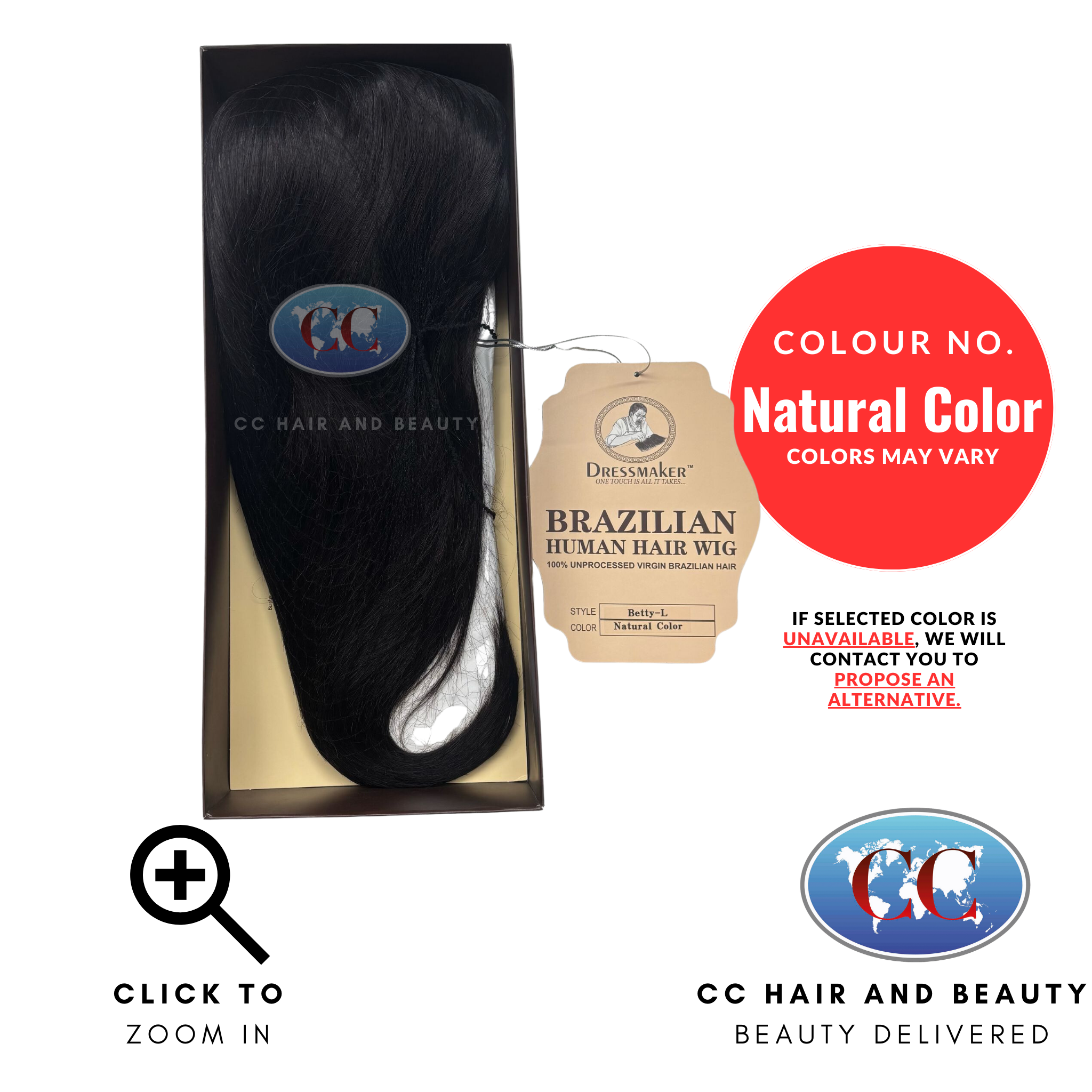 Dressmaker 100% Unprocessed Virgin Brazilian Hair Wig - 3 Styles