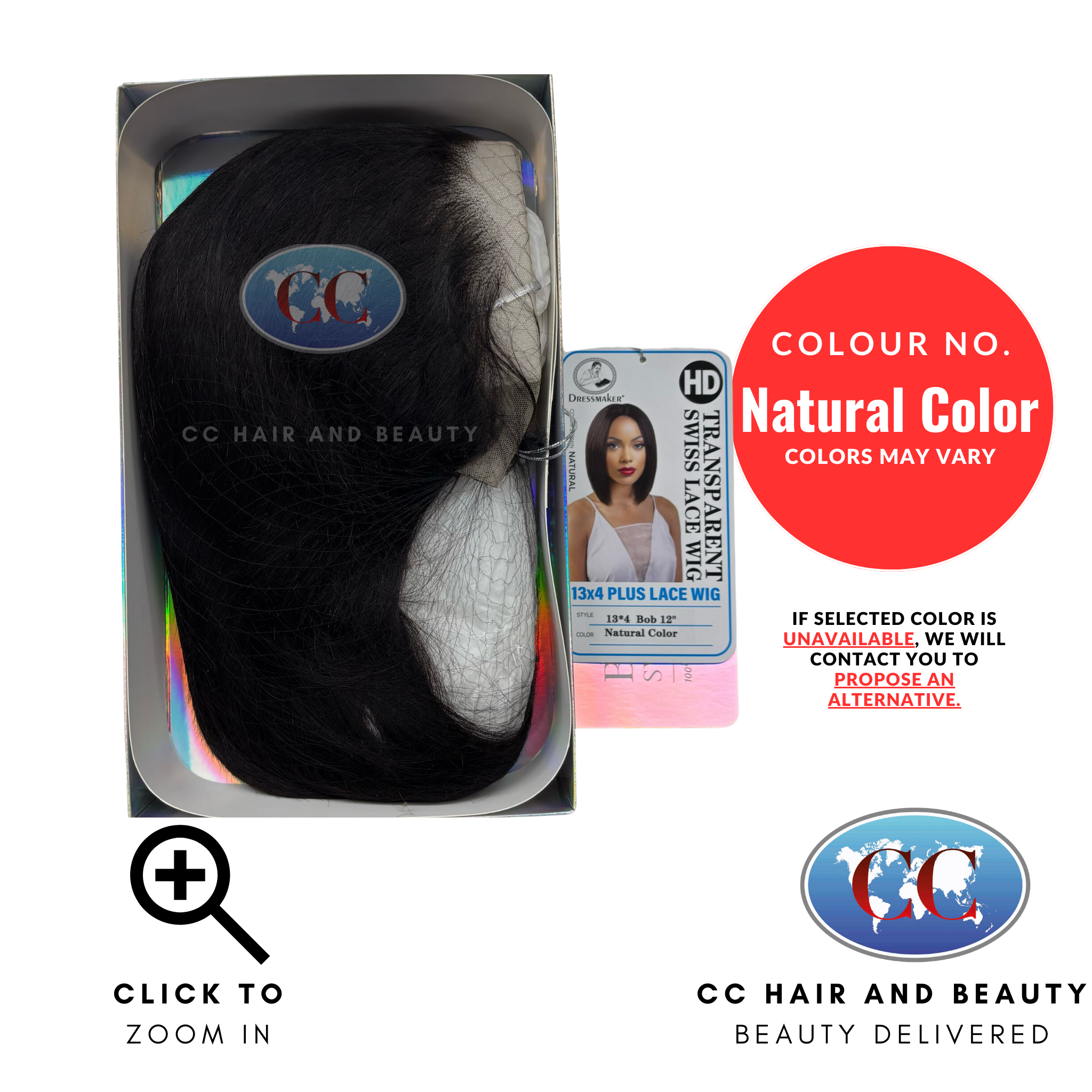 Dressmaker 13X4 Plus Lace Wig - Bob 12"