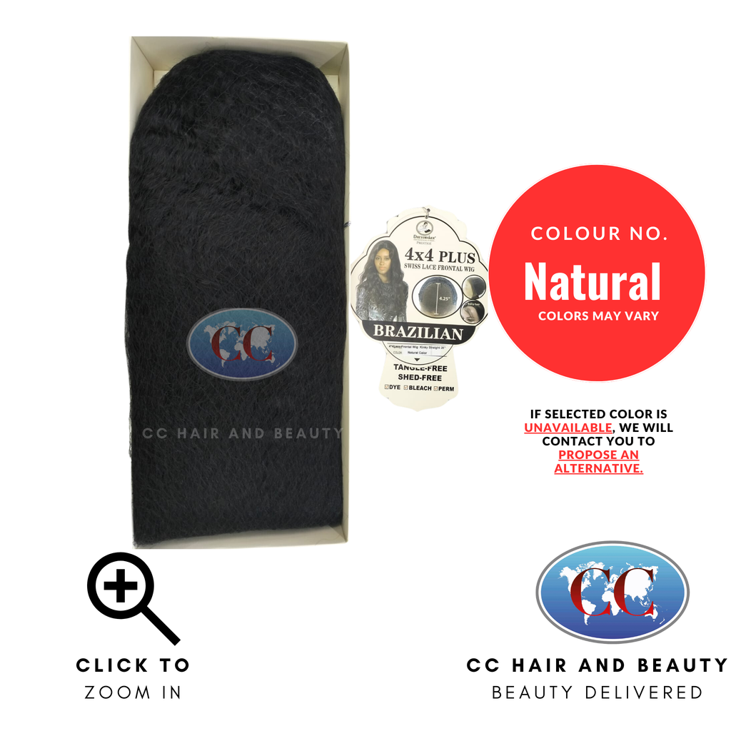 Dressmaker Brazillian Swiss Lace Wig 4x4 Lace Frontal - Kinky Straight