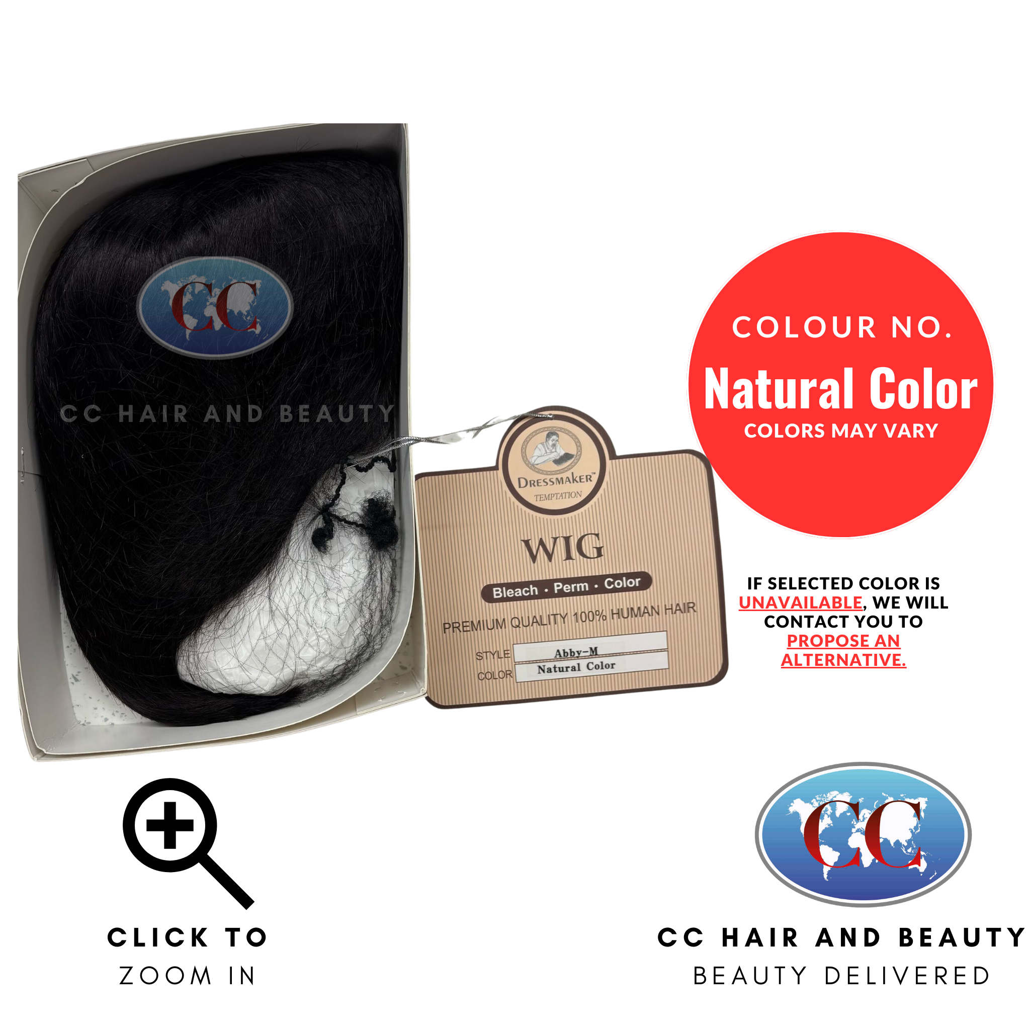 Dressmaker Temptation Premium Quality 100% Human Hair Natural Colour - Abby M