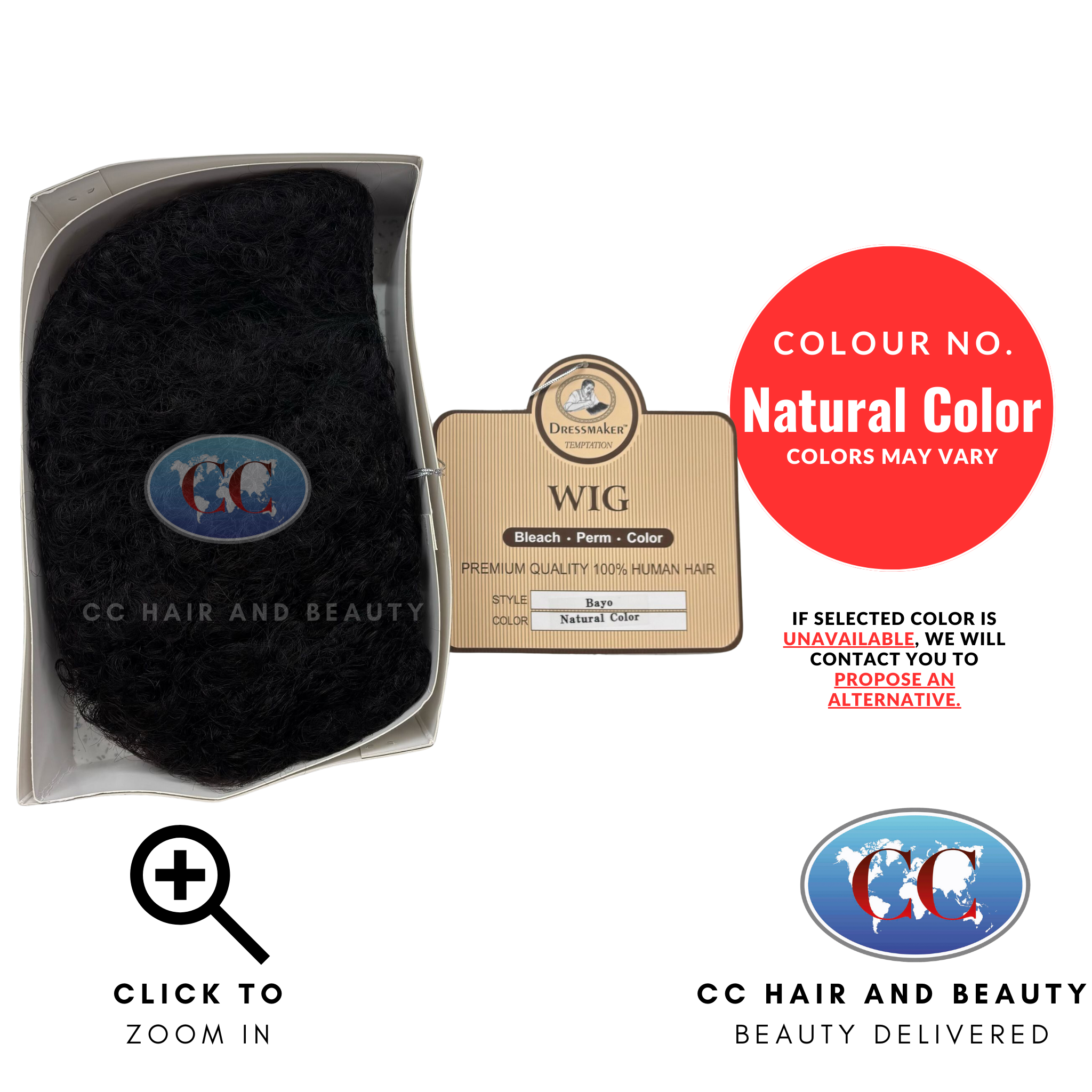 Dressmaker Temptation premium Quality 100% Human Hair Natural Color - Bayo