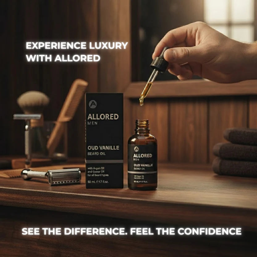 Allored Oud Vanille Beard Oil with Argan & Castor Oil 50ml