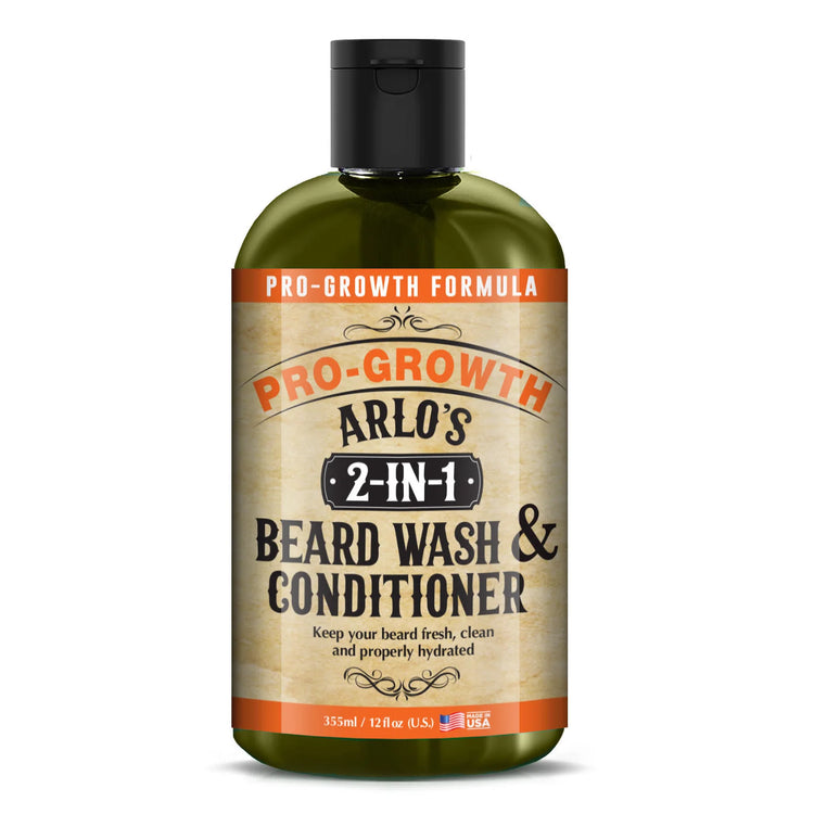 Arlos 2-in-1 Beard Wash and Conditioner Pro Growth Formula 355ml