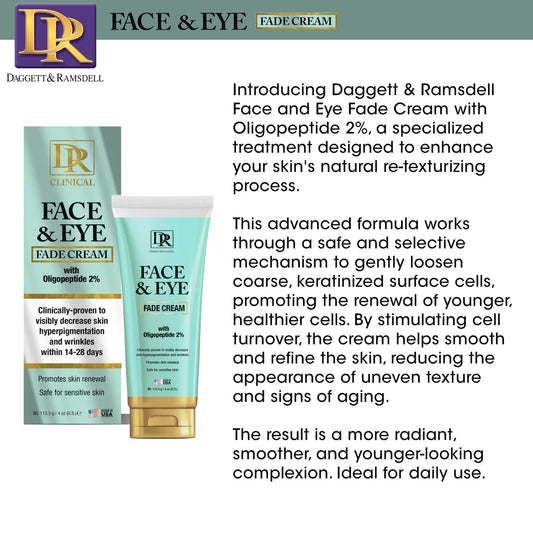 Daggett & Ramsdell Face and Eye Fade Cream with Oligopeptide 2% 4 oz