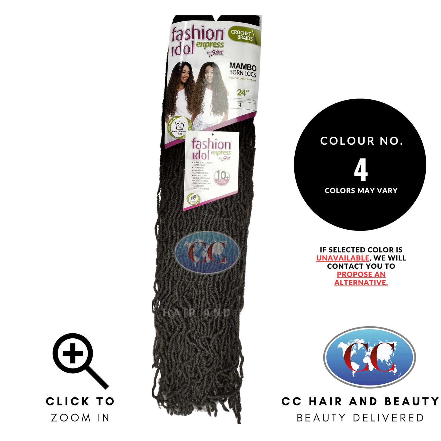 Fashion Idol Express 2X Mambo Born Locs 24"-Colour 4