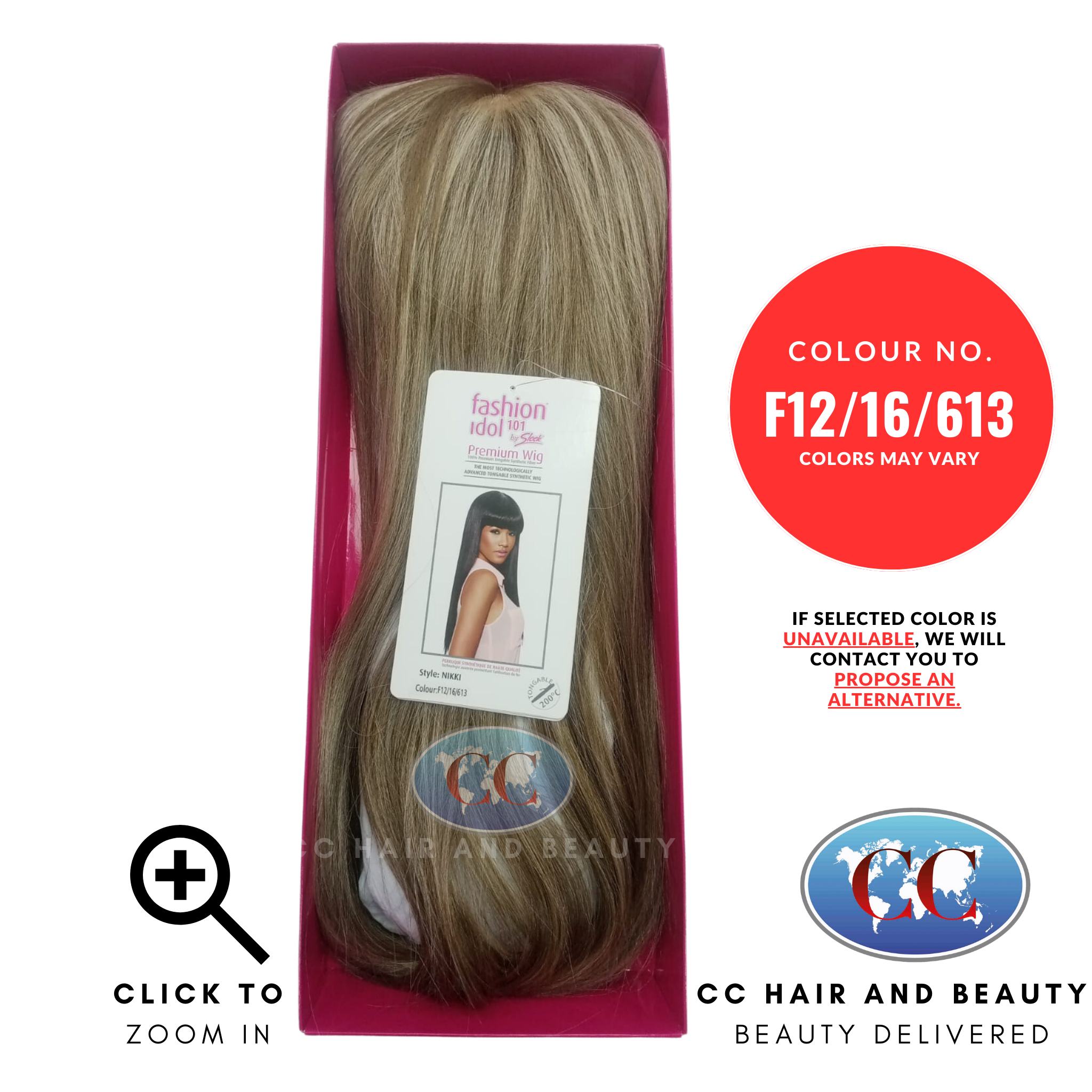 Sleek Fashion Idol Lace Wig - Nikki Wig-Colour F12/16/613