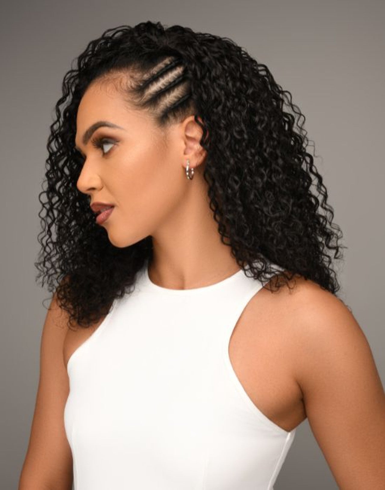 Feme 2-in-1 Human Hair Half Wig & Ponytail  - Alyssa
