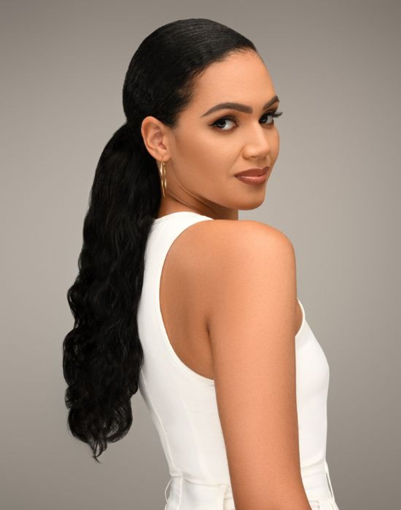 Feme 2-in-1 Human Hair Half Wig & Ponytail - Chantel
