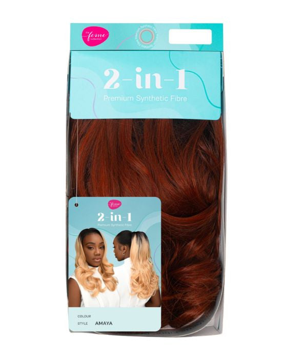 Feme 2-In-1 Half Wig & Ponytail - Amaya