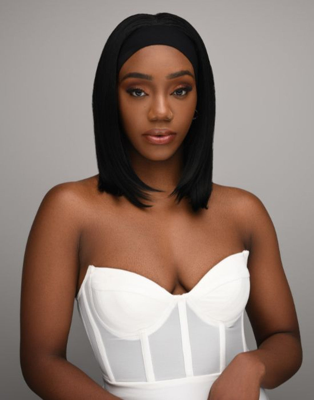 Feme 2-in-1 Synthetic Half Wig and Ponytail - Eva
