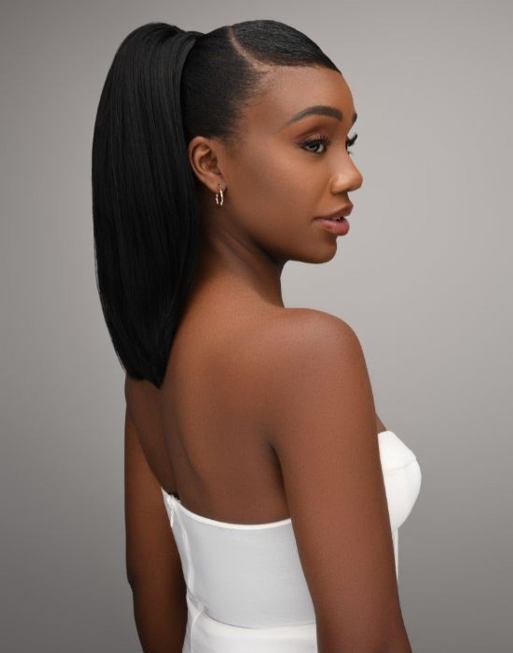 Feme 2-in-1 Synthetic Half Wig and Ponytail - Eva