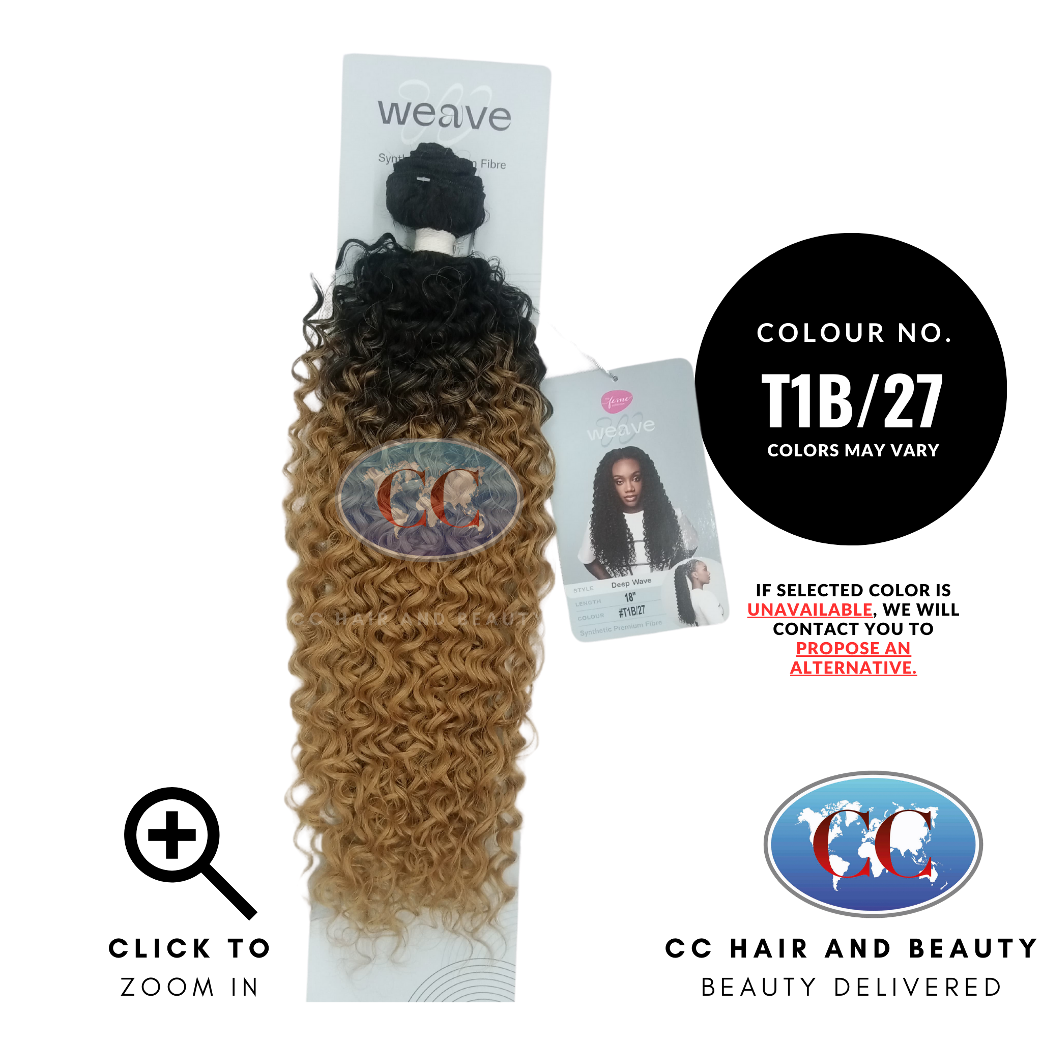 Feme Weave - Deep Wave 18"-Colour T1B/27
