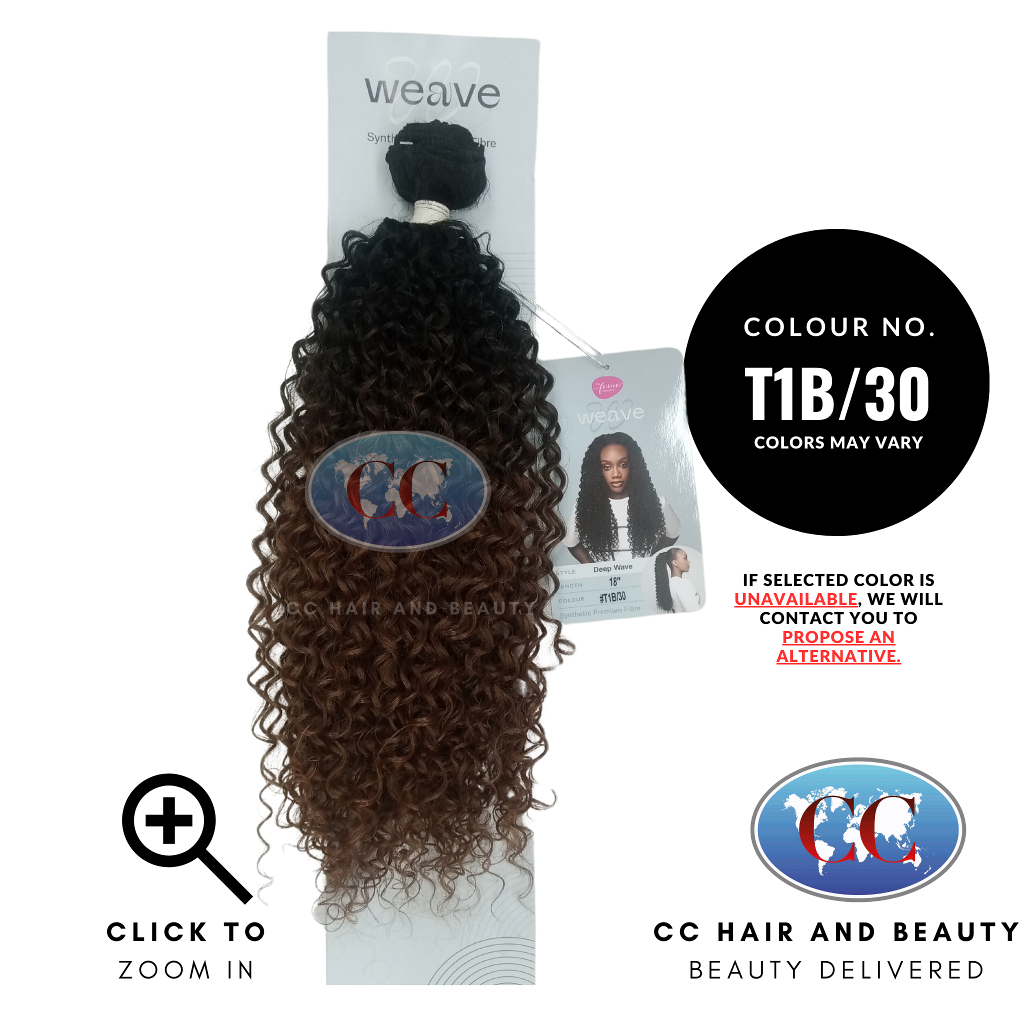 Feme Weave - Deep Wave 18"-Colour T1B/30