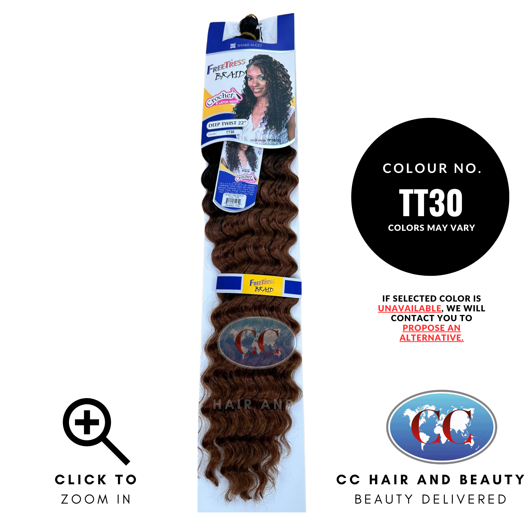 Freetress Synthetic Braid - Deep Twist 22"-colour TT30