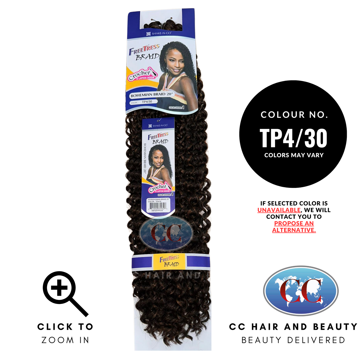 Freetress Synthetic Braid Bohemian Braid 20"-colour TP4/30