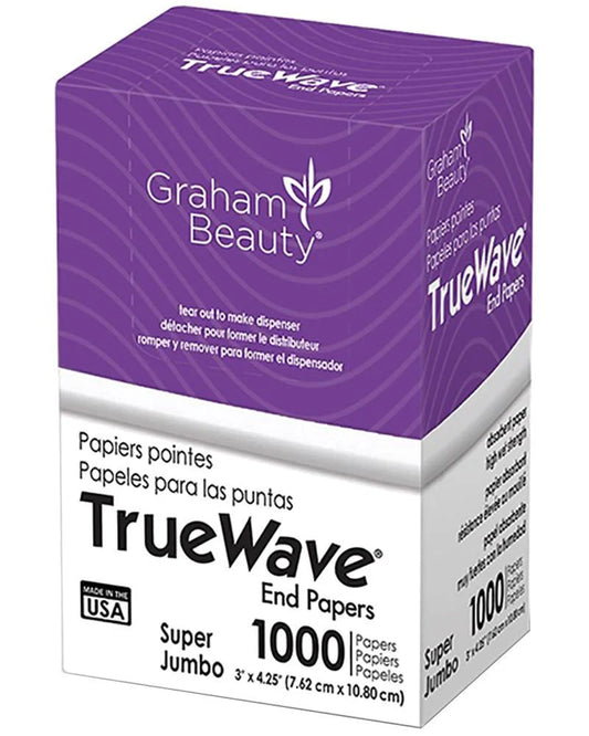 Graham Beauty Salon Truewave Jumbo End Paper 1000 Pack