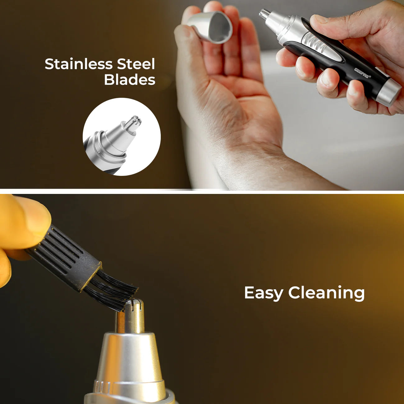 Geepas Handheld Nose and Ear Hair Trimmer
