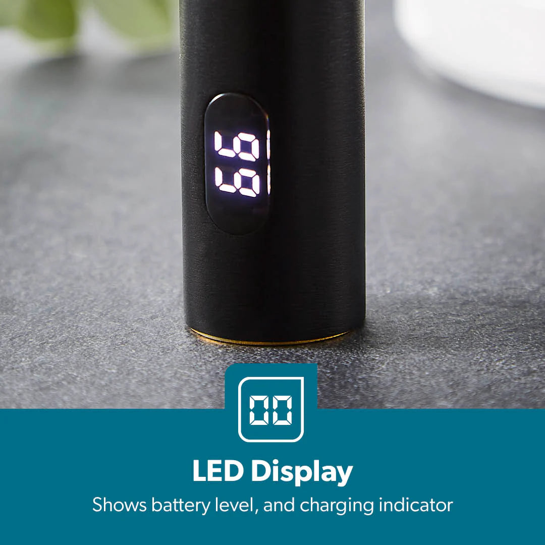 Geepas 3-In-1 Black and Gold Prestige Rechargeable Shaver