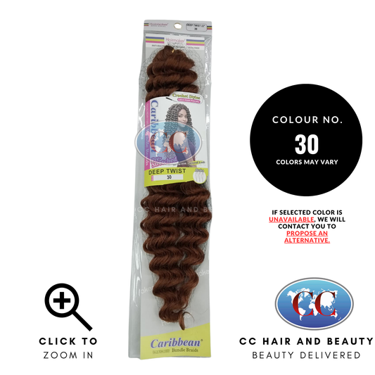 Hair Maker Boho Braids Crochet Styles Caribbean Pre-Stretched Deep Twist 22"-Color-30
