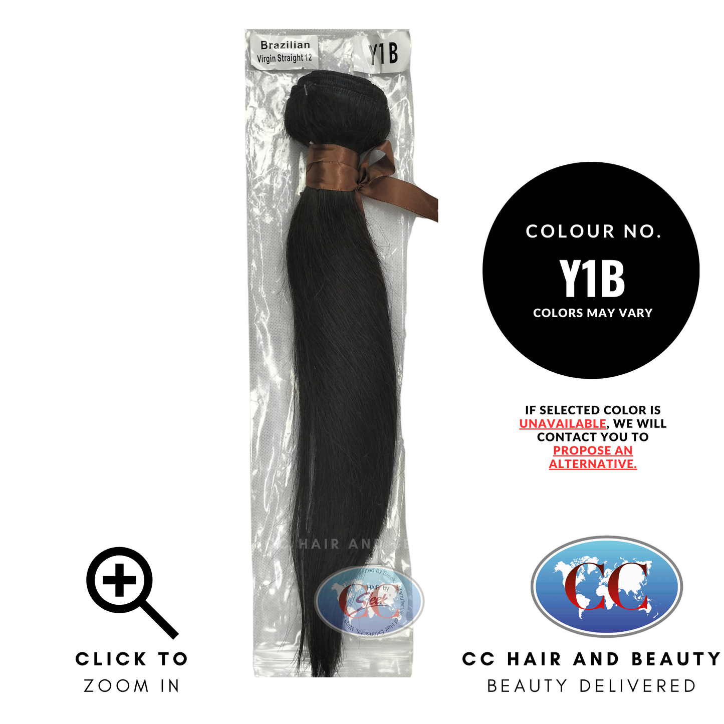 Hair by Sleek 100%Brazilian Virgin Straight Hair - Natural Color