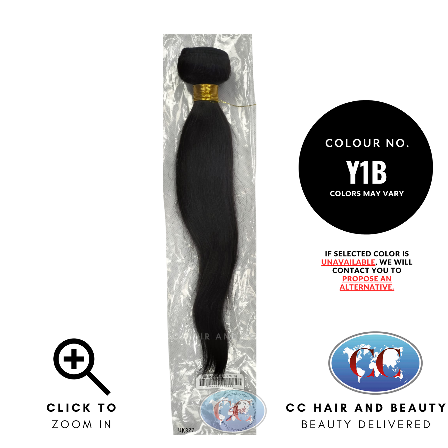 Hair by Sleek 100%Brazilian Virgin Straight Hair - Natural Color
