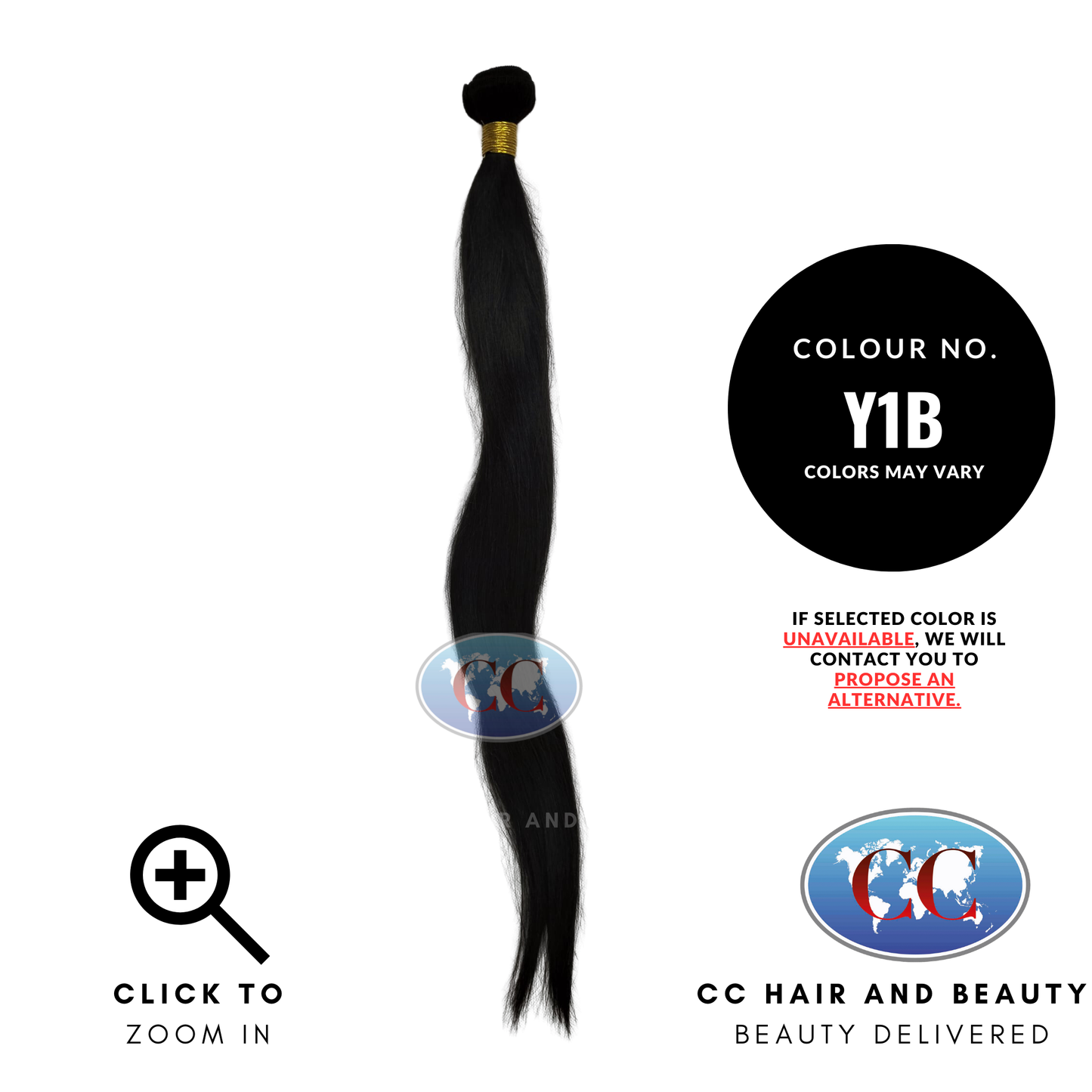Hair by Sleek 100%Brazilian Virgin Straight Hair - Natural Color -Y1B- 24