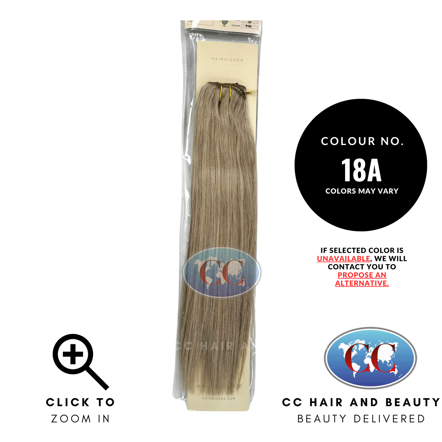 Hairaiser Luxurious Double Weft With Lace Clip - In Hair Extensions 100% Human Hair 18''-colour 18A