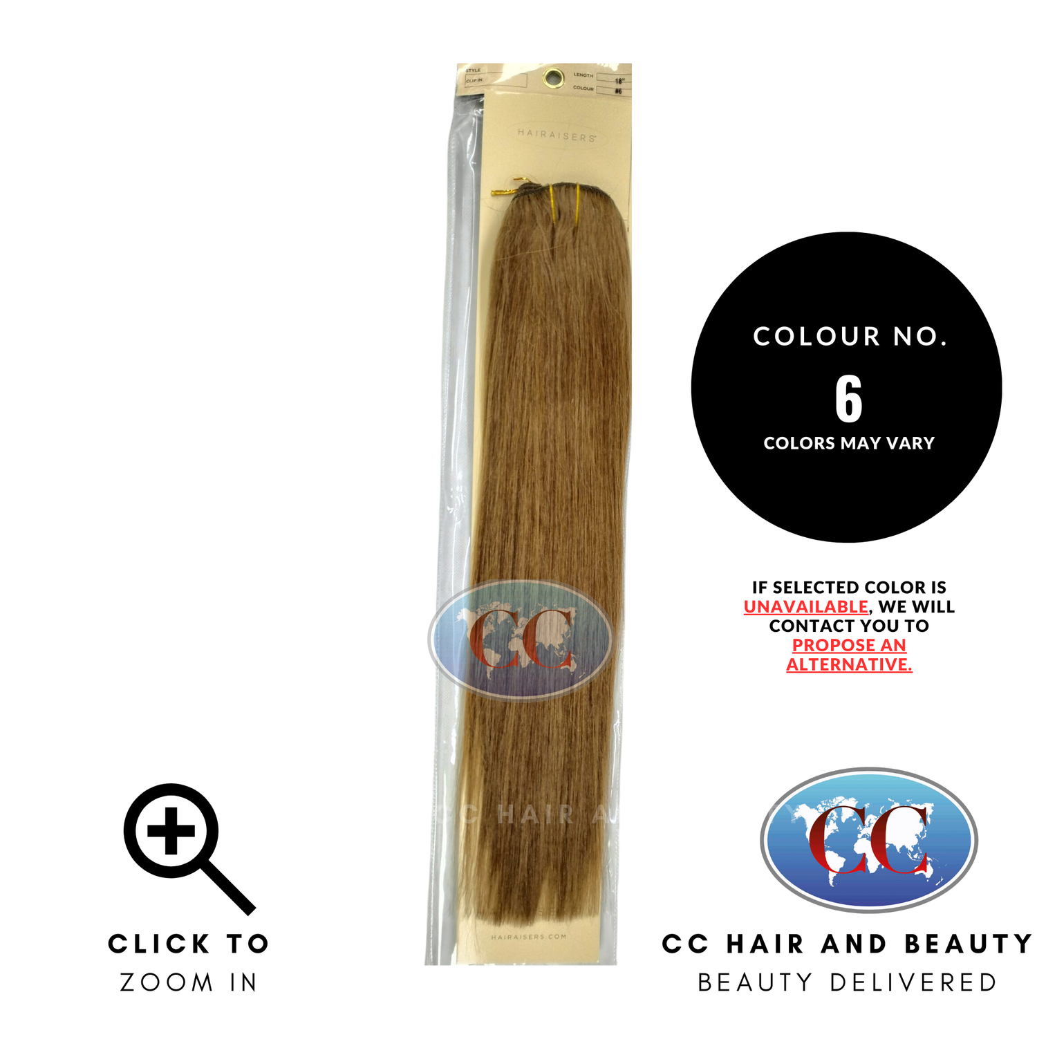 Hairaiser Luxurious Double Weft With Lace Clip - In Hair Extensions 100% Human Hair 18''-colour 6
