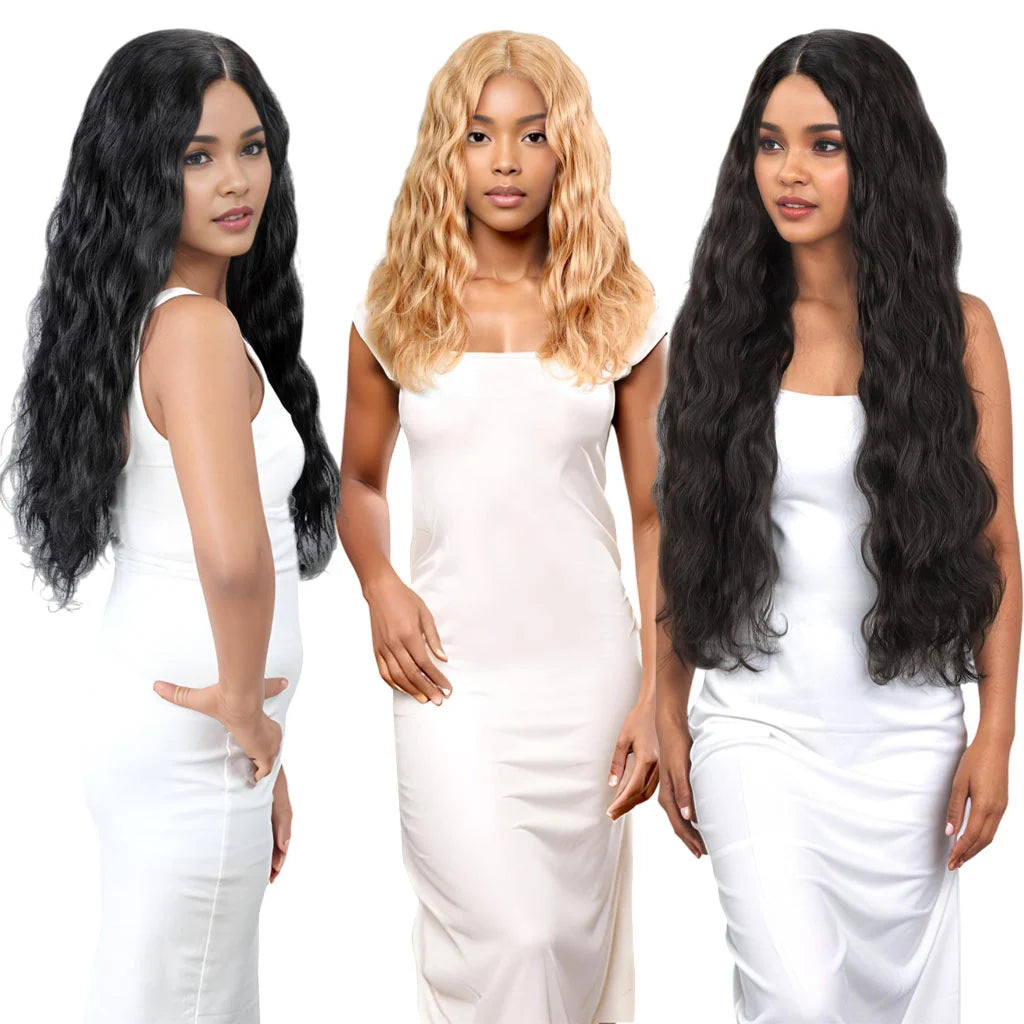 Hairmaker Brazilian Human Hair Premium Blend Natural Body Weave