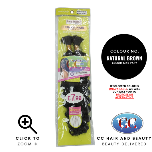 Human Hair Premium Blend-NATURAL DEEP BULK 18"